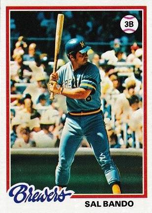 Sal Bando #265 Baseball Cards 1978 Topps