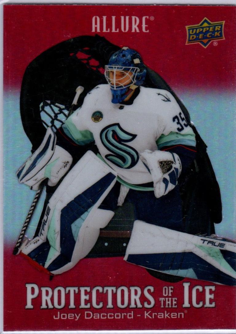 Joey Daccord #PI-2 Hockey Cards 2024 Upper Deck Allure Protectors of the Ice