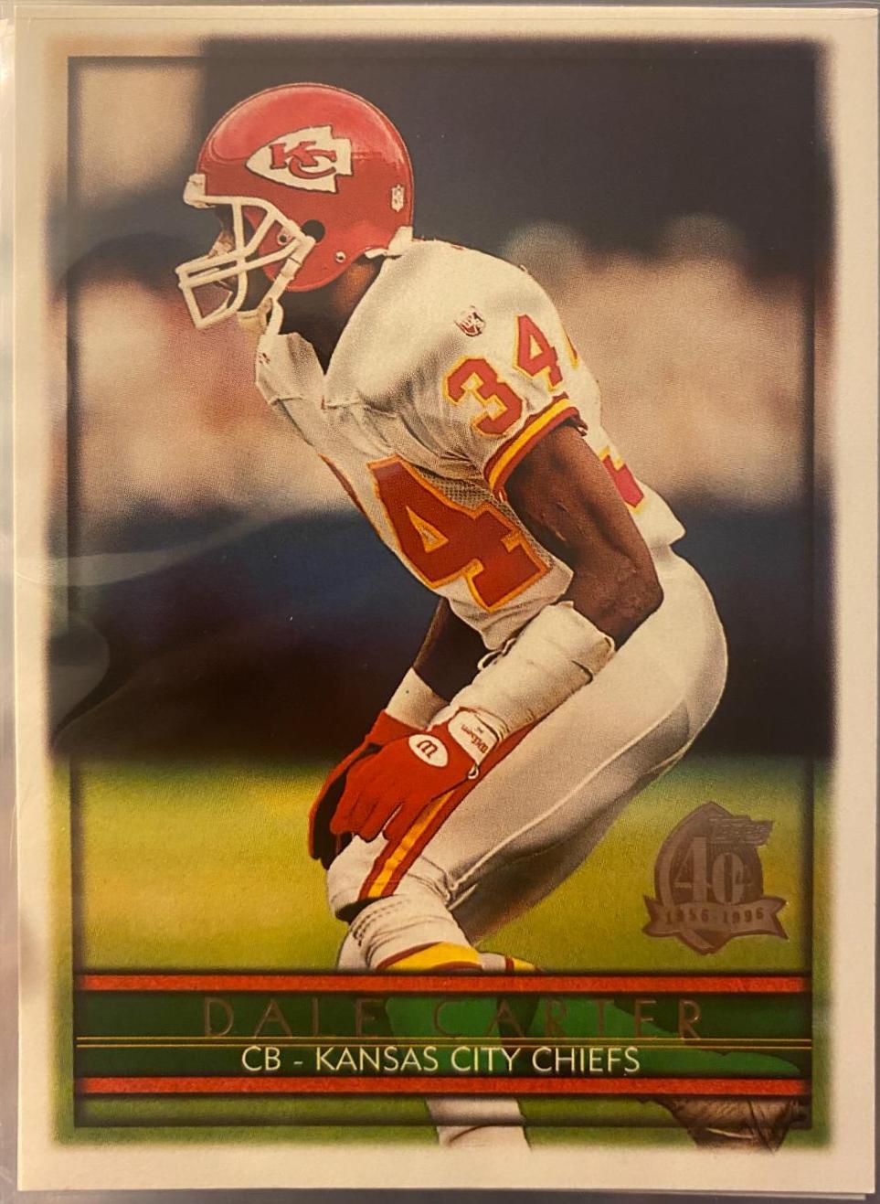 Dale Carter #34 Football Cards 1996 Topps