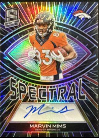 Marvin Mims #17 Football Cards 2023 Panini Spectra Spectral Signature