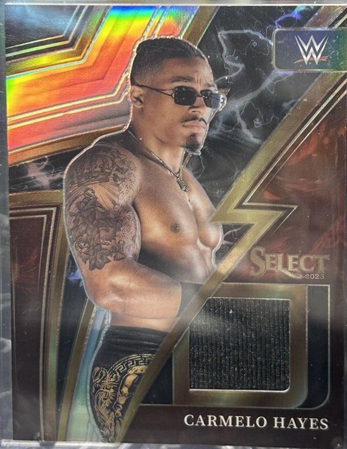 Carmelo Hayes #SP-CHY Wrestling Cards 2023 Panini Select WWE Sparks
