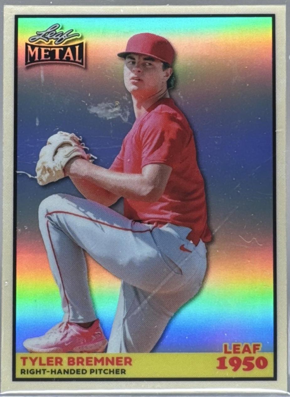 Tyler Bremner #50B-58 2026 Leaf Metal 1950 Baseball