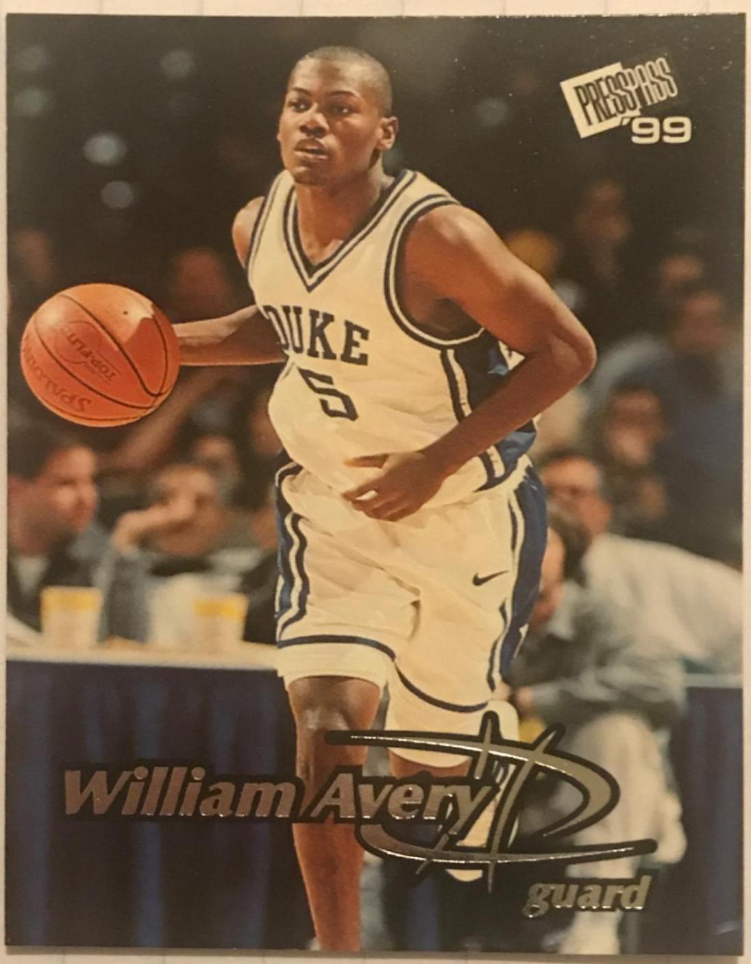 William Avery #11 Basketball Cards 1999 Press Pass