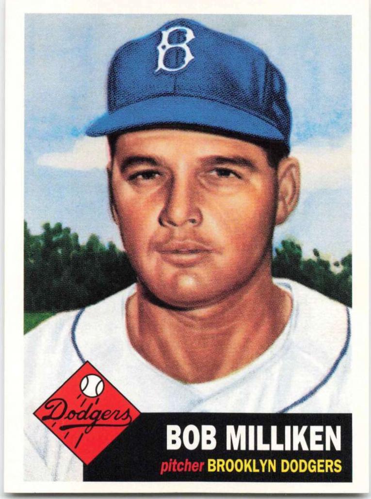 Bob Milliken #52 1995 Topps Archives Brooklyn Dodgers Baseball