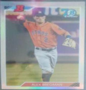 Alex Bregman #92B-AB Baseball Cards 2017 Bowman 1992 Chrome