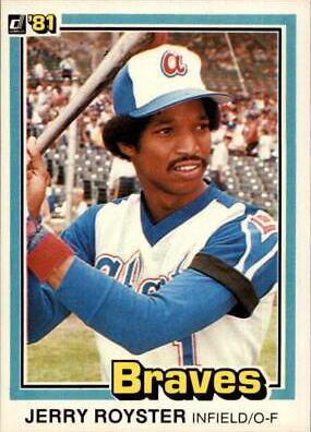 Jerry Royster #339 Baseball Cards 1981 Donruss