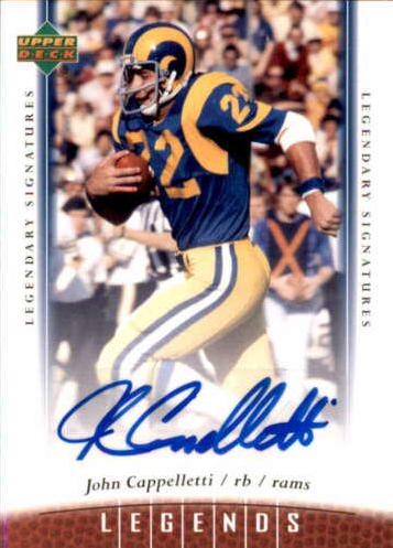 John Cappelletti #53 Football Cards 2006 Upper Deck Legends Legendary Signatures