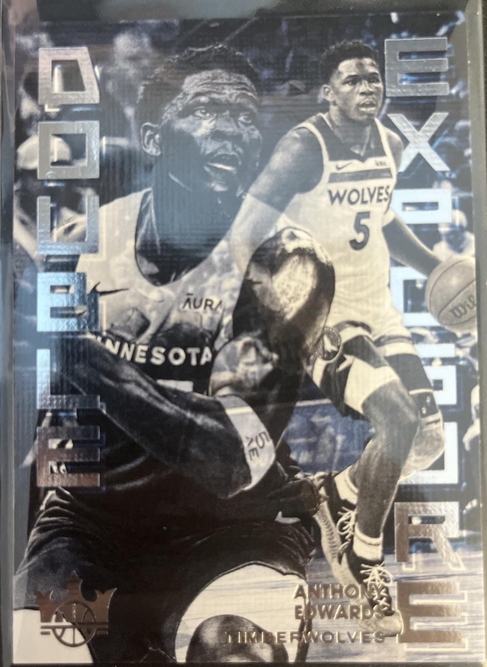 Anthony Edwards #18 Basketball Cards 2024 Panini Court Kings Double Exposure