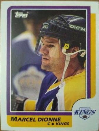 Marcel Dionne #30 Hockey Cards 1986 Topps