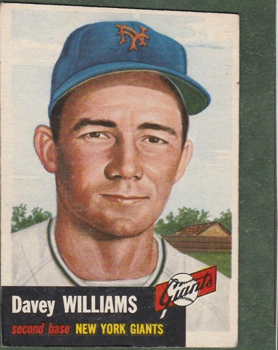 Davey Williams #120 Baseball Cards 1953 Topps