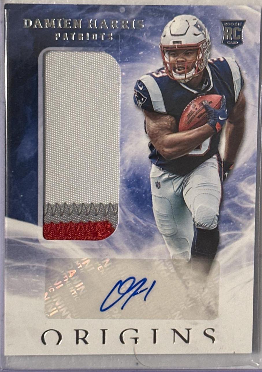 Damien Harris #109 Football Cards 2019 Panini Origins Rookie Autographs