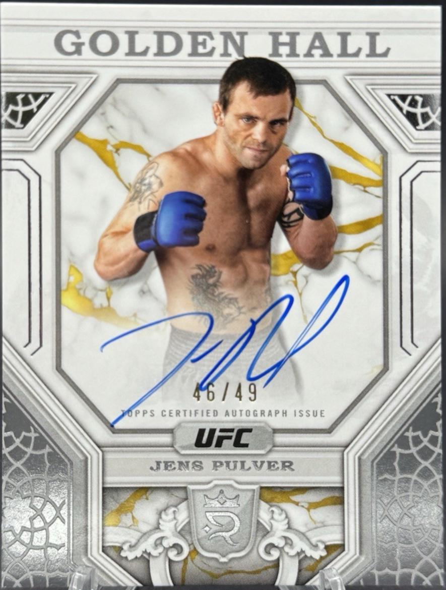 Jens Pulver #GH-JP Ufc Cards 2024 Topps Royalty UFC Golden Hall Autograph