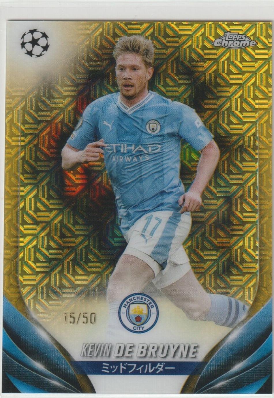 Kevin De Bruyne #MJ-20 Soccer Cards 2024 Topps UEFA Mojo