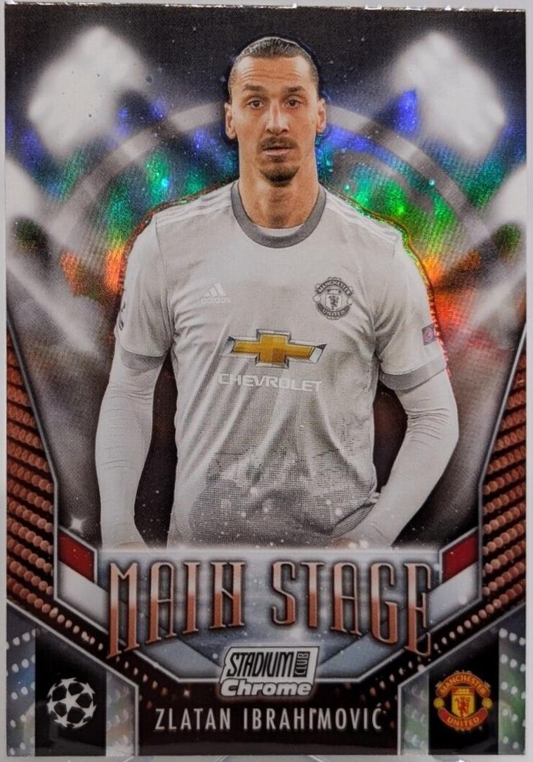 Zlatan Ibrahimovic #MS-ZI Soccer Cards 2023 Topps Stadium Club Chrome UEFA Main Stage
