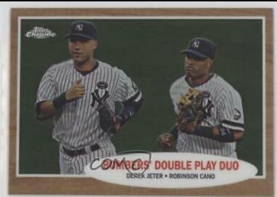 Derek Jeter, Robinson Cano #C102 Baseball Cards 2011 Topps Heritage Chrome