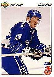 Jari Kurri #24 Hockey Cards 1991 Upper Deck French