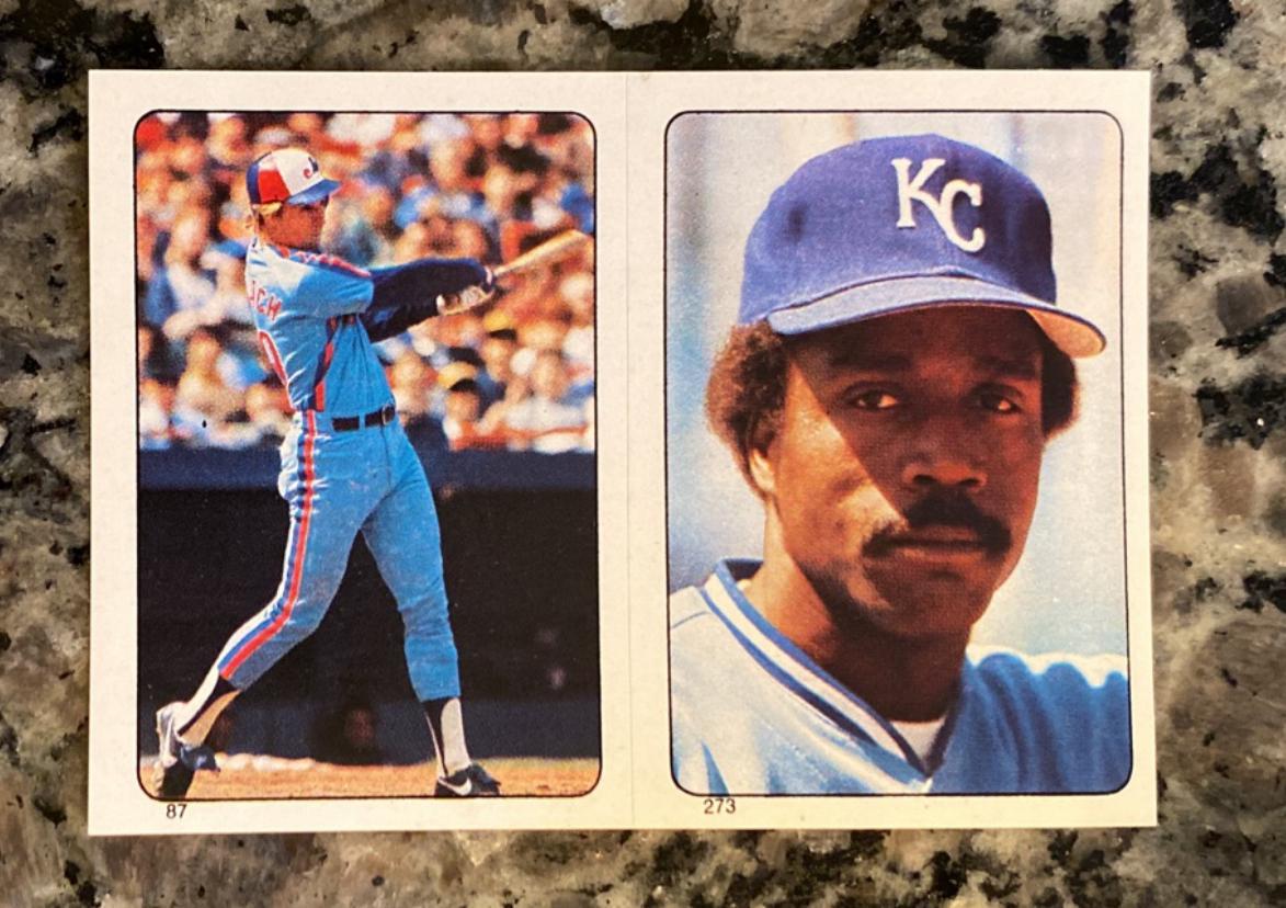 Tim Wallach/Jorge Orta #87 / 273 Baseball Cards 1985 Topps Stickers