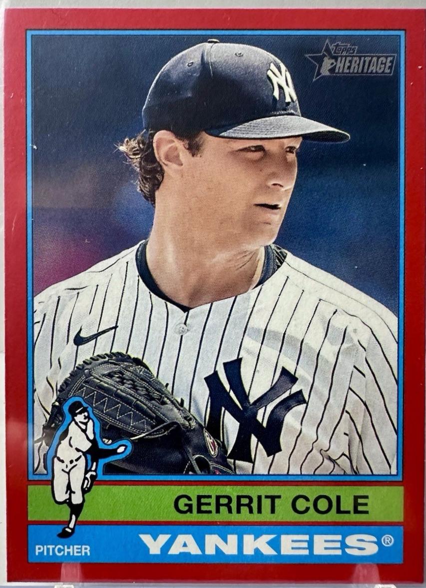 Gerrit Cole [Red Border] #394 Prices | 2025 Topps Heritage | Baseball Cards