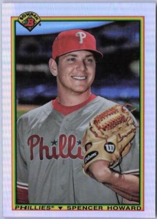 Spencer Howard #90BSH 2020 Bowman Chrome 1990 Baseball