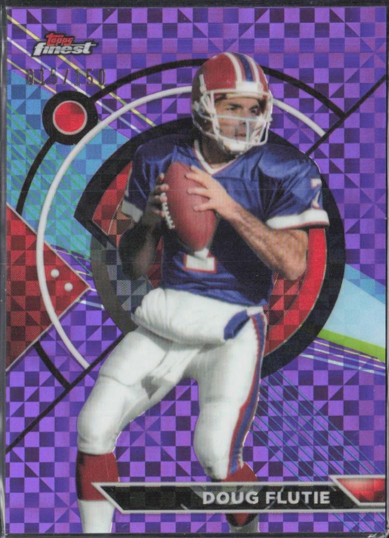 Doug Flutie [Purple Checkerboard Refractor] #157