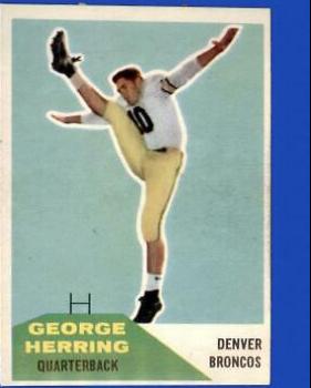 George Herring #46 Football Cards 1960 Fleer