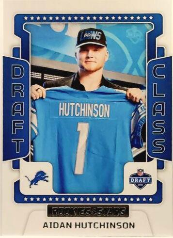 Aidan Hutchinson #DC-11 Football Cards 2022 Panini Rookies & Stars Draft Class