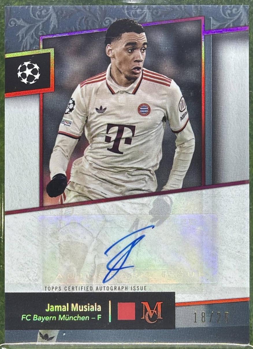 Jamal Musiala #AA-JM 2024 Topps Museum UEFA Archival Autograph