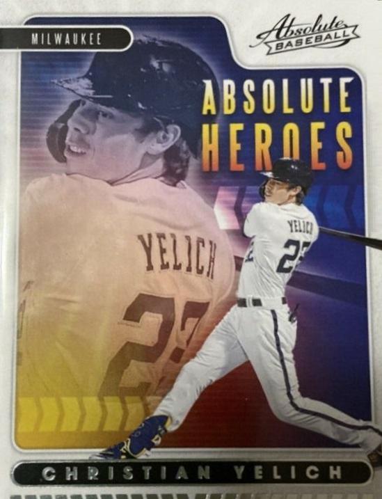 Christian Yelich #AH7 Baseball Cards 2020 Panini Absolute Heroes