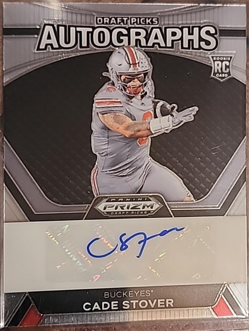 Cade Stover #DPA-CSR 2024 Panini Prizm Draft Picks Autographs Football