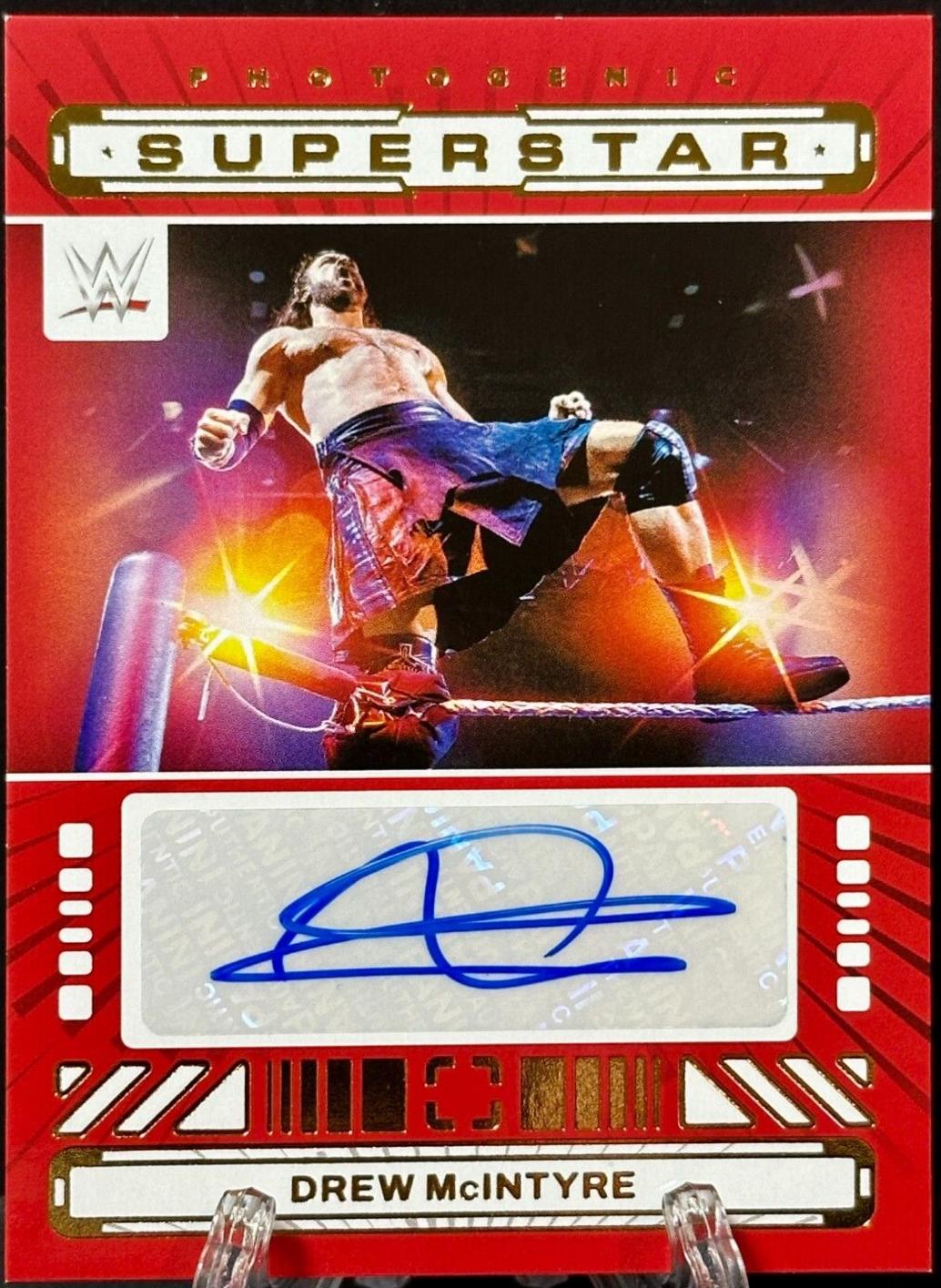 Drew McIntyre #5 Wrestling Cards 2024 Panini PhotoGenic WWE Superstar Signature