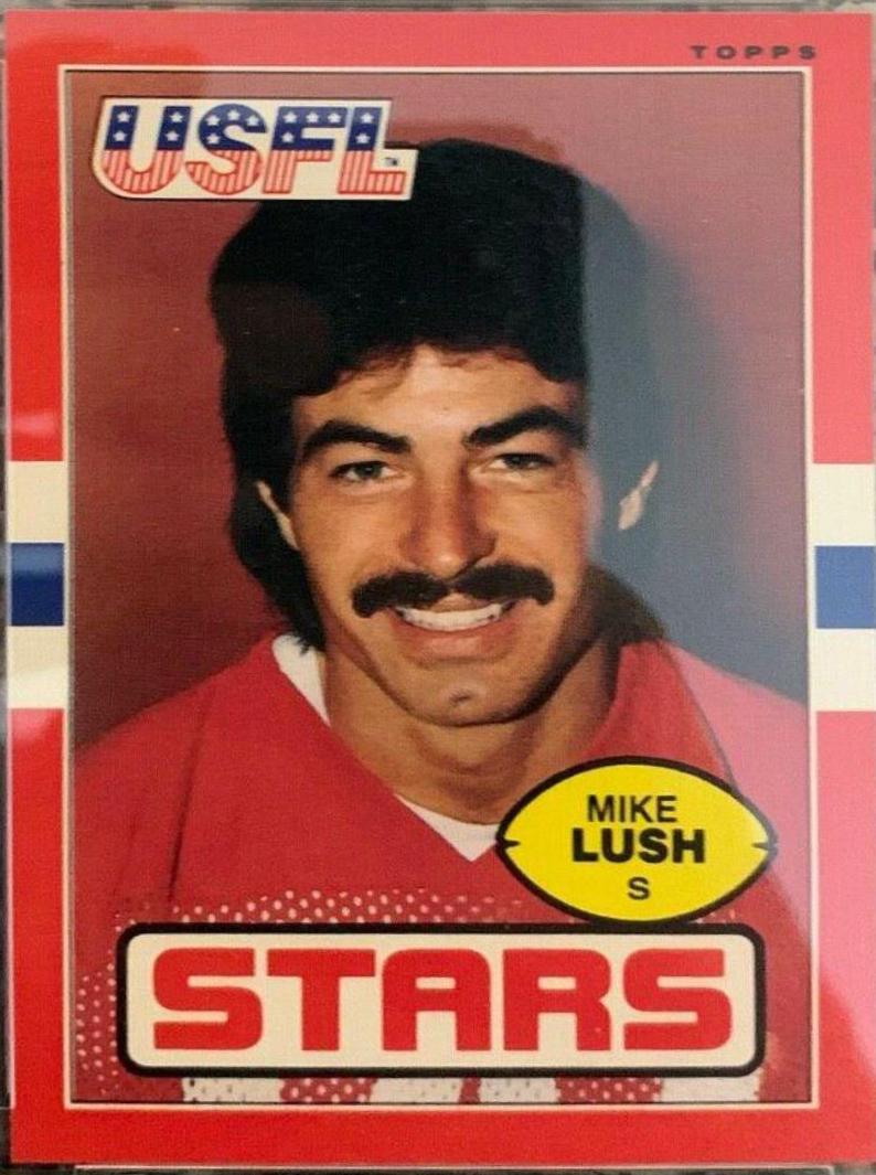 Mike Lush #18 Football Cards 1985 Topps USFL