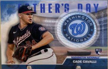 Cade Cavalli #FD-CC Baseball Cards 2023 Topps Father's Day Team Patch