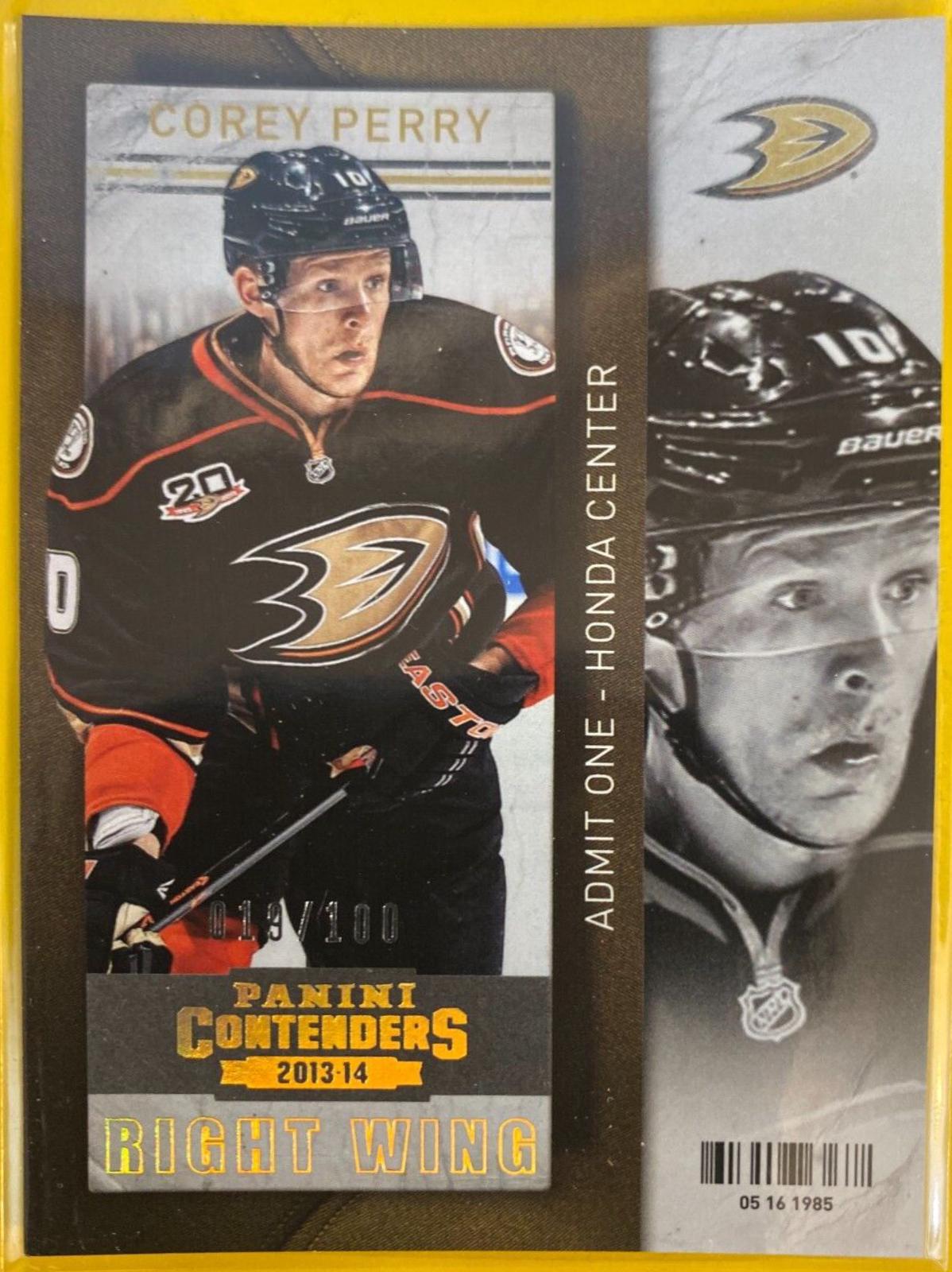 Corey Perry #15 Hockey Cards 2013 Panini Contenders