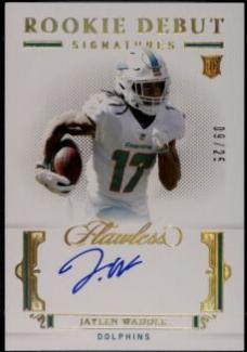 Jaylen Waddle #RDS-JWA Football Cards 2021 Panini Flawless Rookie Debut Signatures