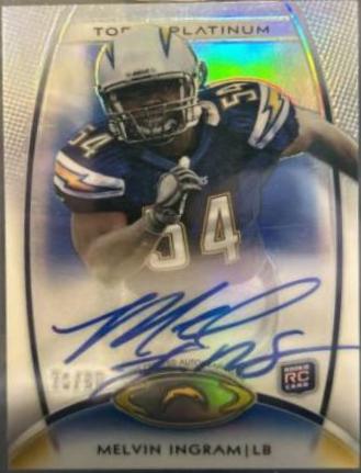 Melvin Ingram [Blue Refractor Autograph] #133