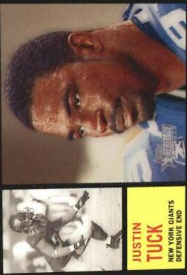 Justin Tuck #284 Football Cards 2005 Topps Heritage