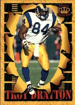 Troy Drayton #SM142 1996 Pacific Invincible Smash Mouth Football