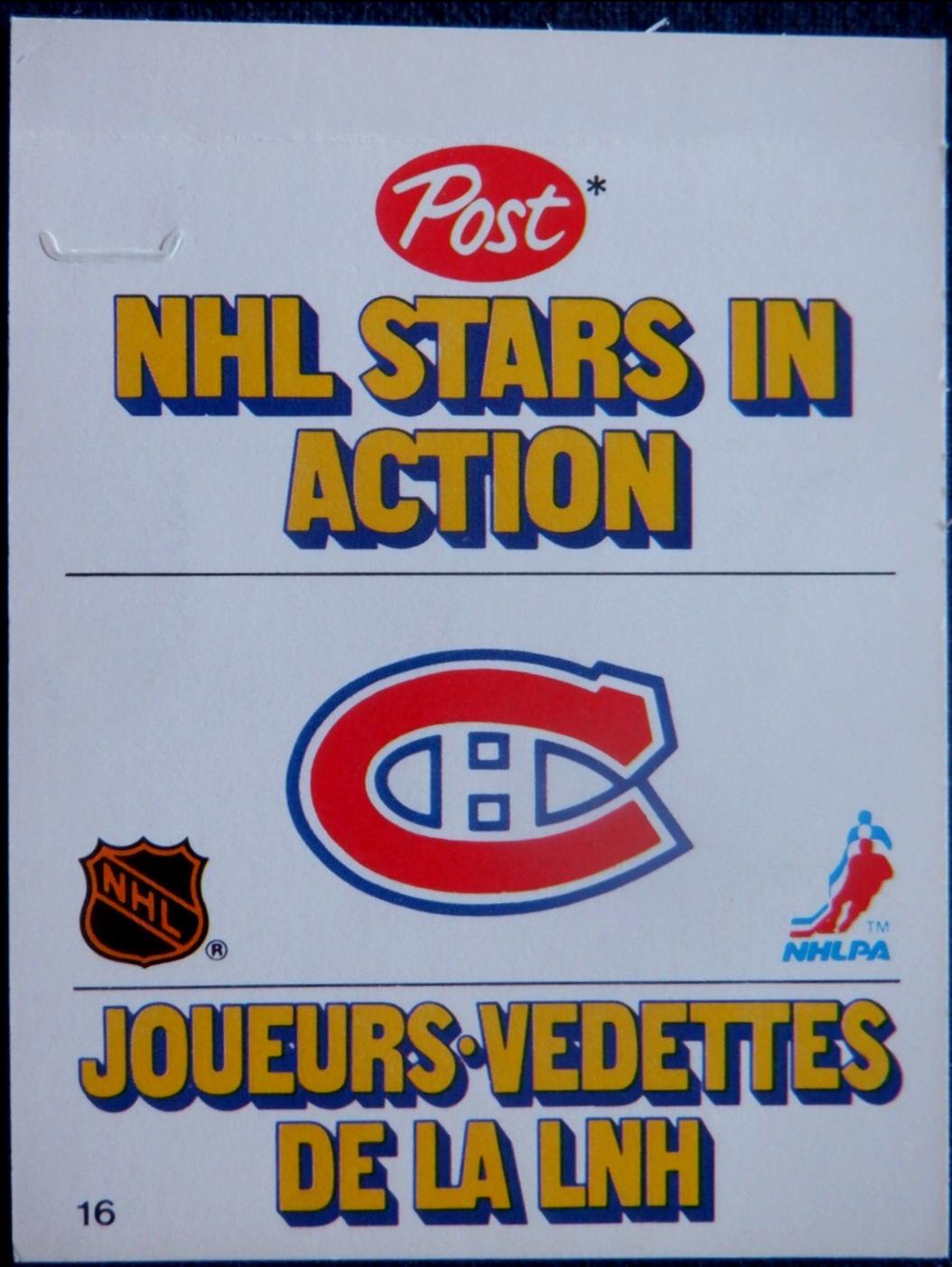 Larry Robinson #16 1981 Post NHL Stars In Action