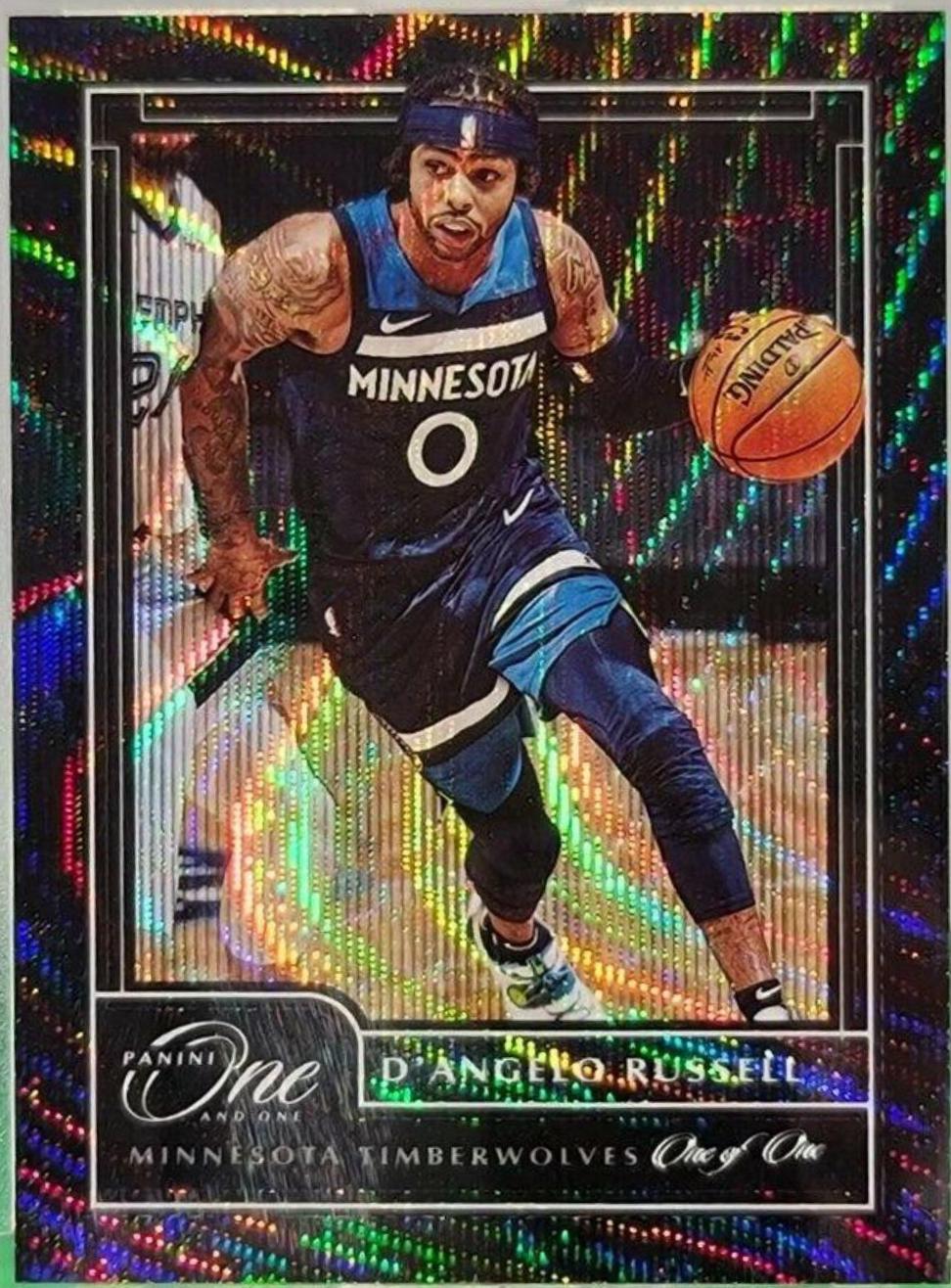 D'Angelo Russell #65 2020-21 Panini One and One Basketball