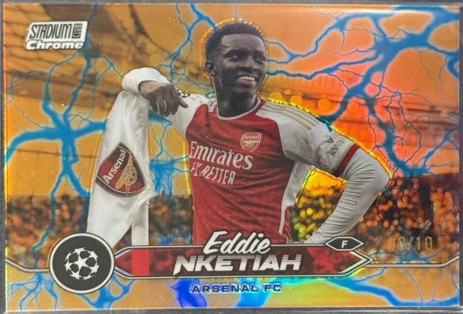 Eddie Nketiah #2 Soccer Cards 2023 Topps Stadium Club Chrome UEFA