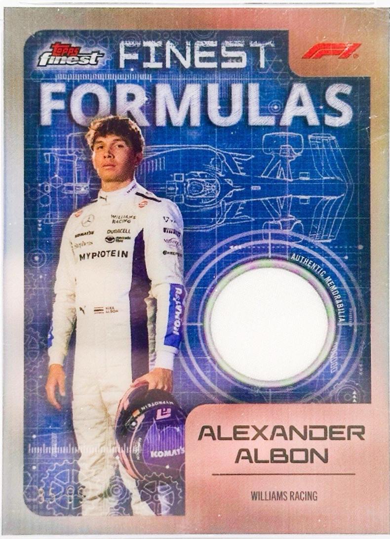 Alexander Albon #FF-ALB Racing Cards 2024 Topps Finest Formula 1 Formulas