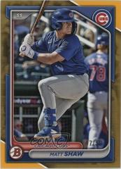 Matt Shaw [Gold] #BD-26 Baseball Cards 2024 Bowman Draft Prices
