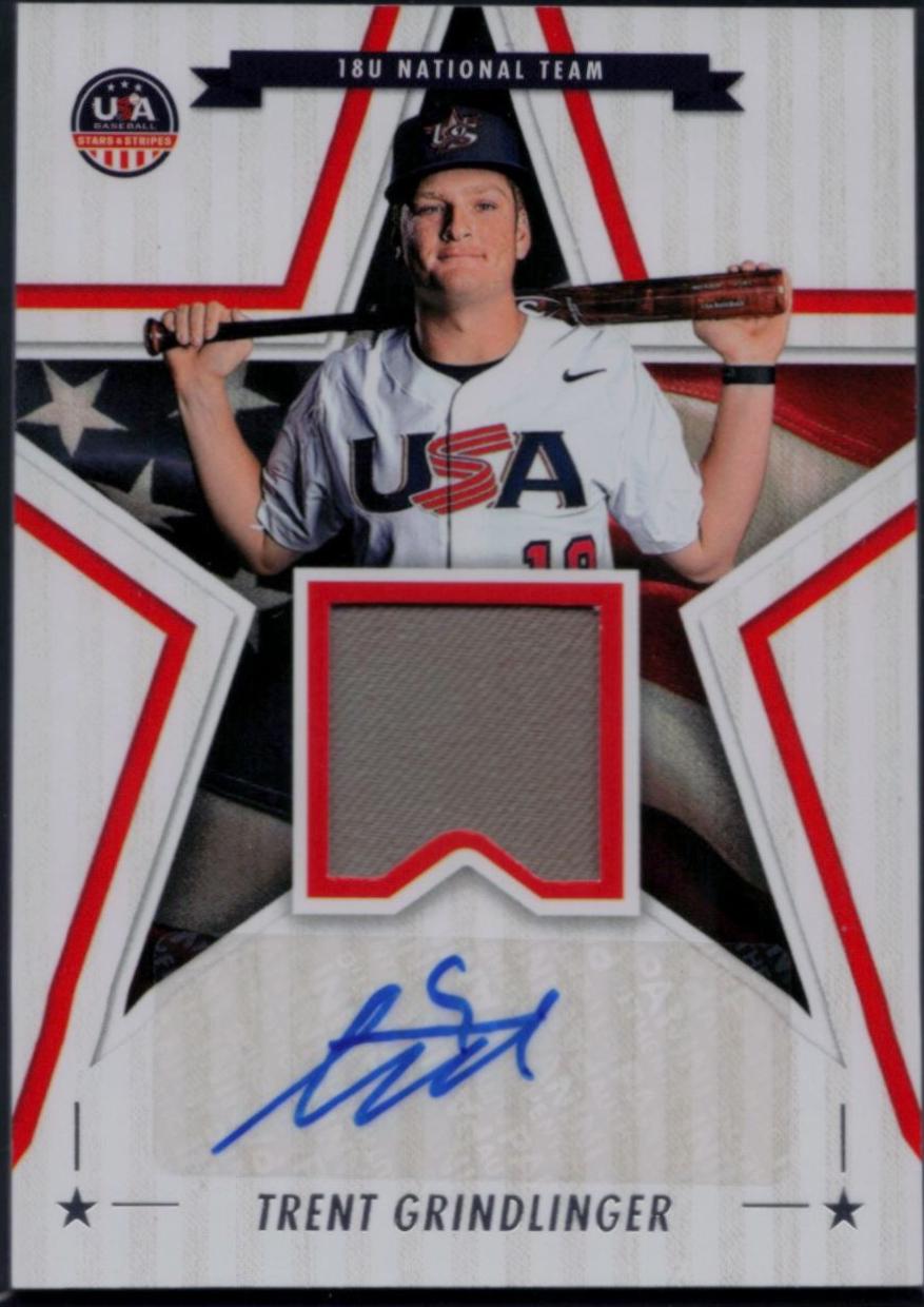 Trent Grindlinger #3 Baseball Cards 2025 Panini Stars and Stripes 18U National Team Signature
