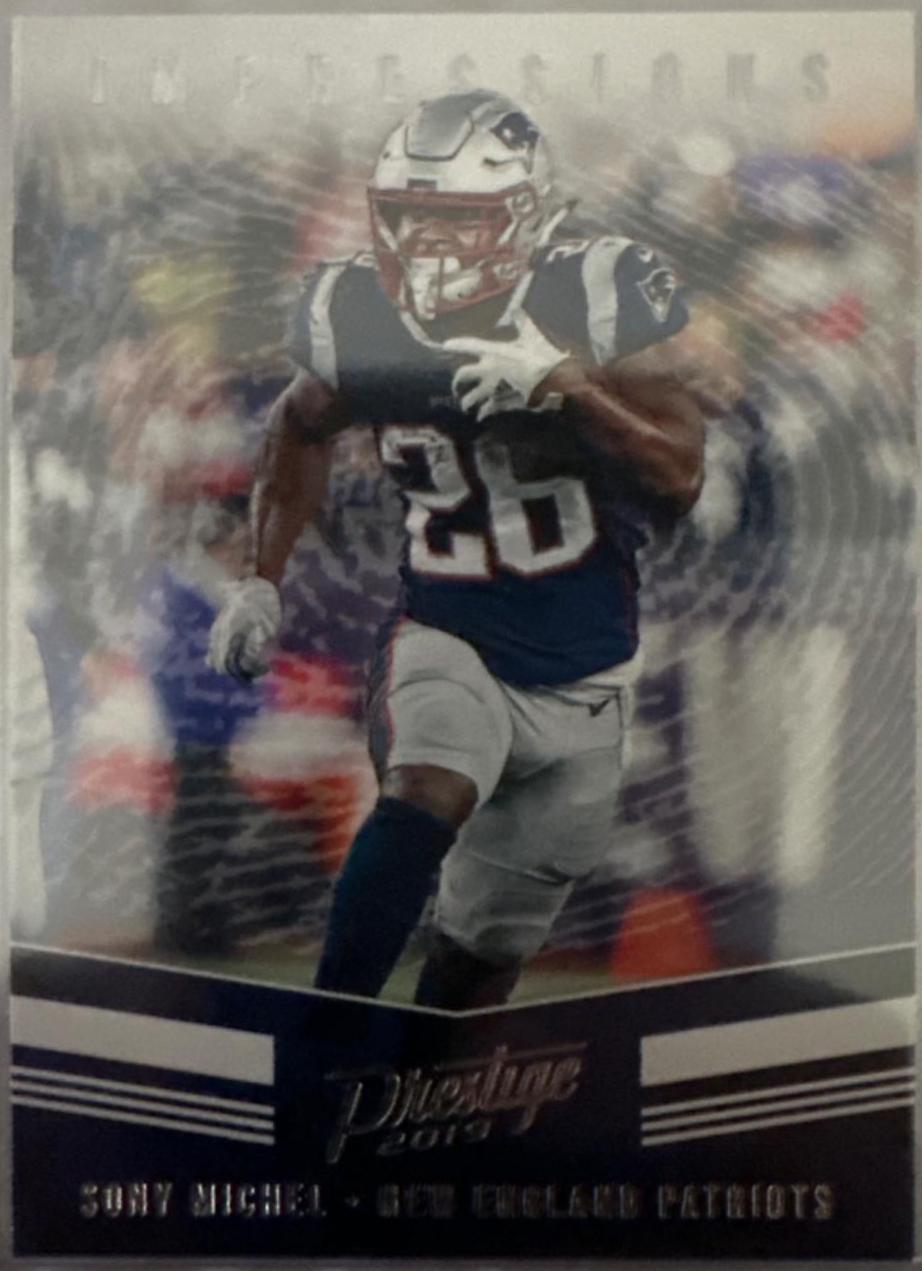 Sony Michel #IP-SM Football Cards 2019 Panini Prestige Impressions