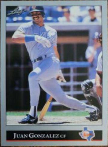 Juan Gonzalez #62 Baseball Cards 1992 Leaf