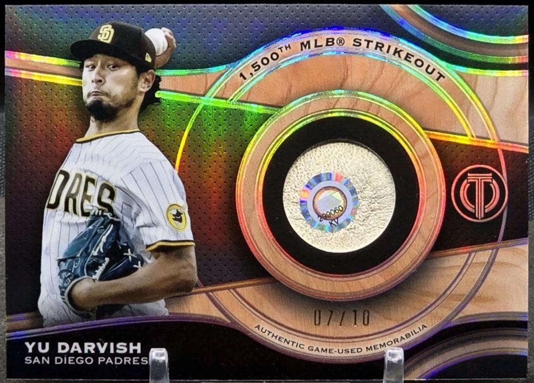 Yu Darvish #MRB-DAR Baseball Cards 2025 Topps Tribute Milestone Relic