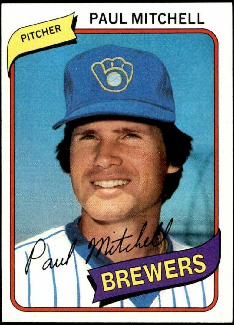 Paul Mitchell #131 Baseball Cards 1980 Topps