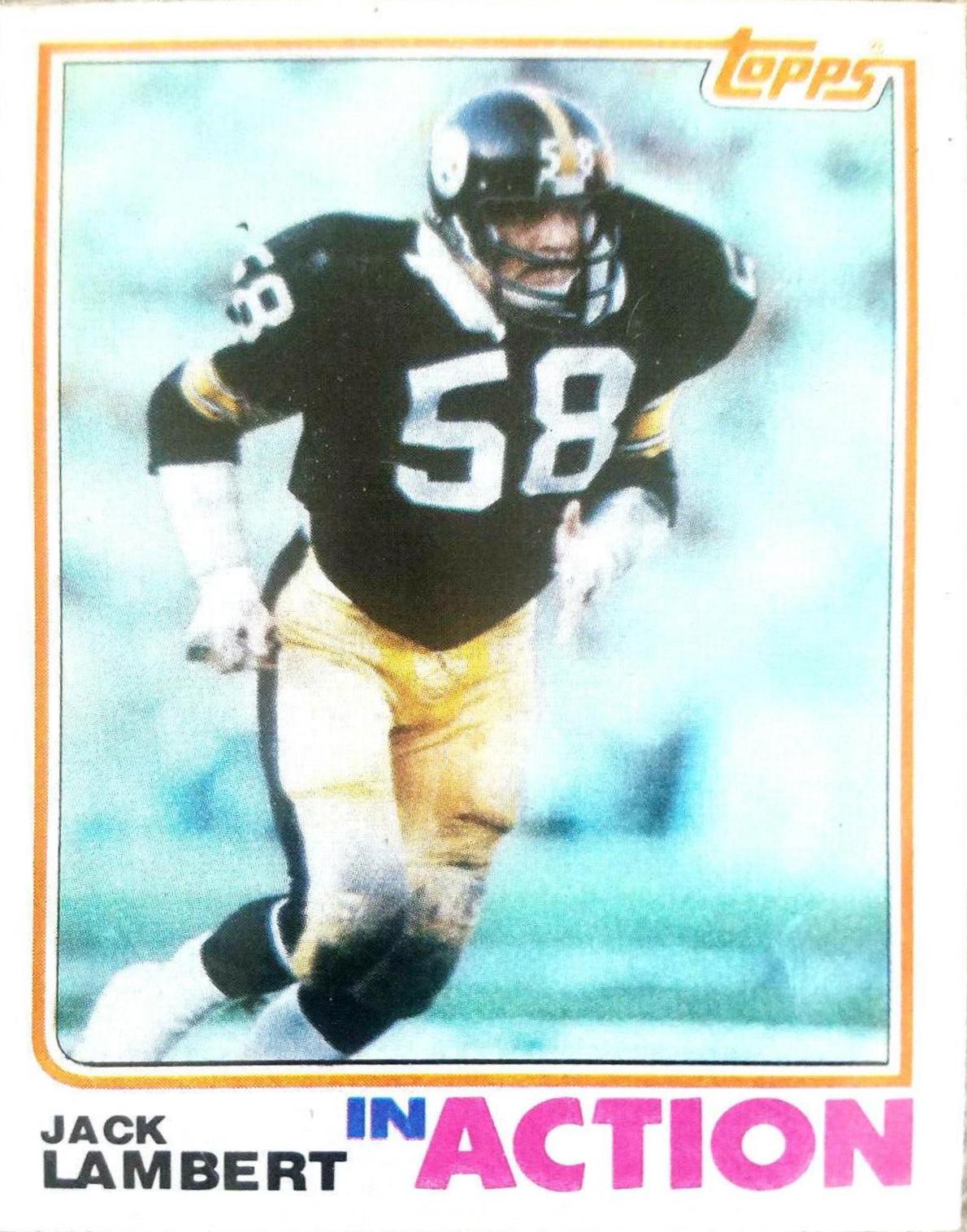 Jack Lambert #214 Football Cards 1982 Topps