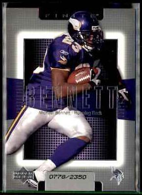 Michael Bennett #23 Football Cards 2003 Upper Deck Finite
