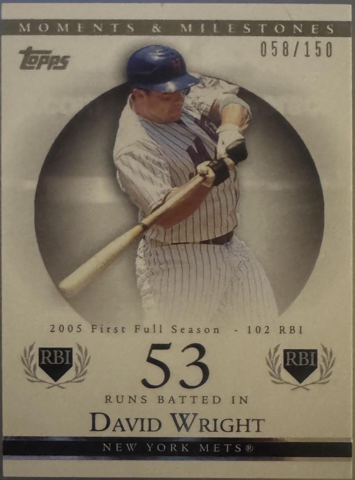 David Wright [53 RBI] #100
